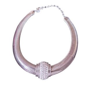 Off Park Collection Omega Chain Crystal Statement Necklace